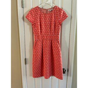 Boden Jacquered Floral Dress